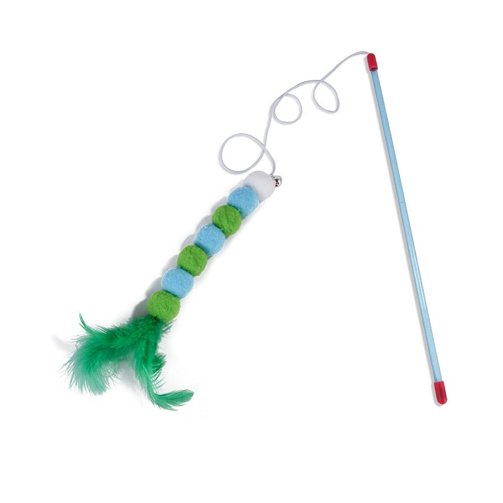 New Fairy Stick Hair Ball Pussy Cat Stick Pussy Cat Feather Bell Pussy Cat Toy Pet Supplies
