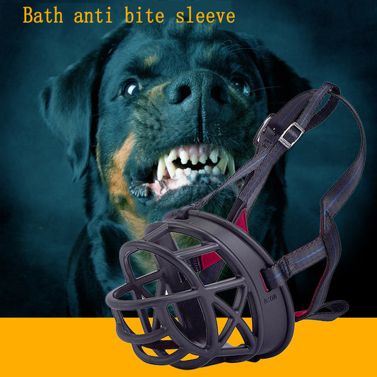 Capa de boca para cães, ajustável para prevenção de mordidas, máscara para cães, suprimentos para treinamento de cães e animais de estimação.
