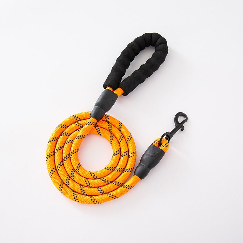 Foam handle nylon round rope dog leash dog chain collar pet dog leash