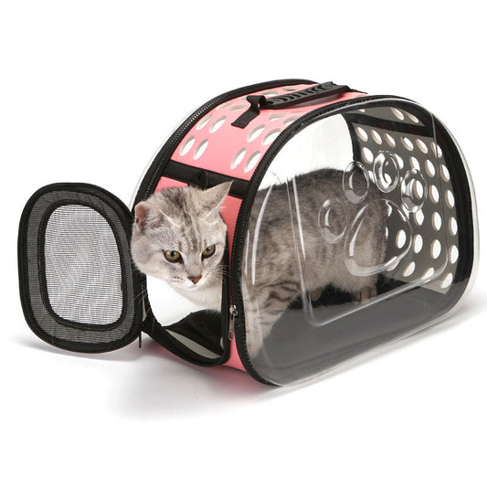 Suprimentos para animais de estimação novo saco para animais de estimação saco transparente gato espaço cápsula pet mochila portátil