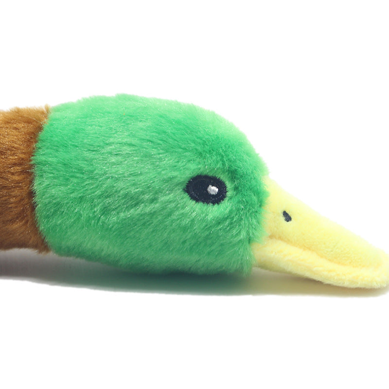 New Pet Toy Plush Sounding Duck Dog Toy 28cm Simulation Wild Duck Pet Supplies